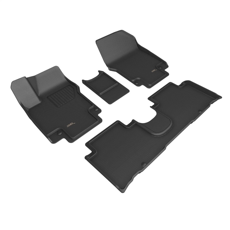 Hyundai Ioniq 5 Floor Mat Set - 3D MAXpider - Kagu - Black - `25-`26